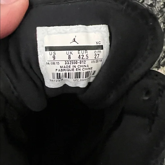 2015 Nike Air Jordan 1 Retro High GS Rare Air Bred Sneakers - Picture 7 of 7